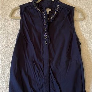 Jcrew Sparkle Collared Top